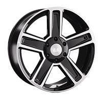 Диск литой 8.0x18 6x139.7 ET20 dia 106.1 LS LS1296 BKF