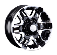 Диск литой 8.0x16 6x139.7 ET0 dia 106.1 LS LS894 BKF Диск литой 8.0x16 6x139.7 ET0 dia 106.1 LS LS894 BKF
