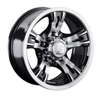 Диск литой 7.0x15 5x139.7 ET-10 dia 108.5 LS LS883 BKF Диск литой 7.0x15 5x139.7 ET-10 dia 108.5 LS LS883 BKF