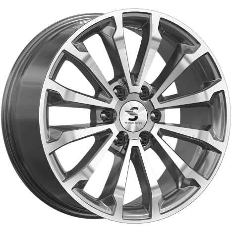 Диск литой 8.5x20 6x139.7 ET33 dia 100.1 K&K КР-006 (20 TANK 500) Diamond gloss graphite