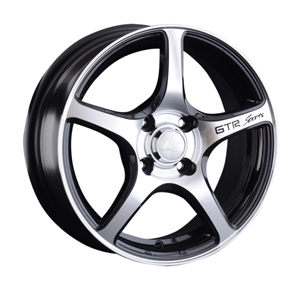 Диск литой 6.5x16 4x108 ET26 dia 65.1 LS LS537 BKF Диск литой 6.5x16 4x108 ET26 dia 65.1 LS LS537 BKF