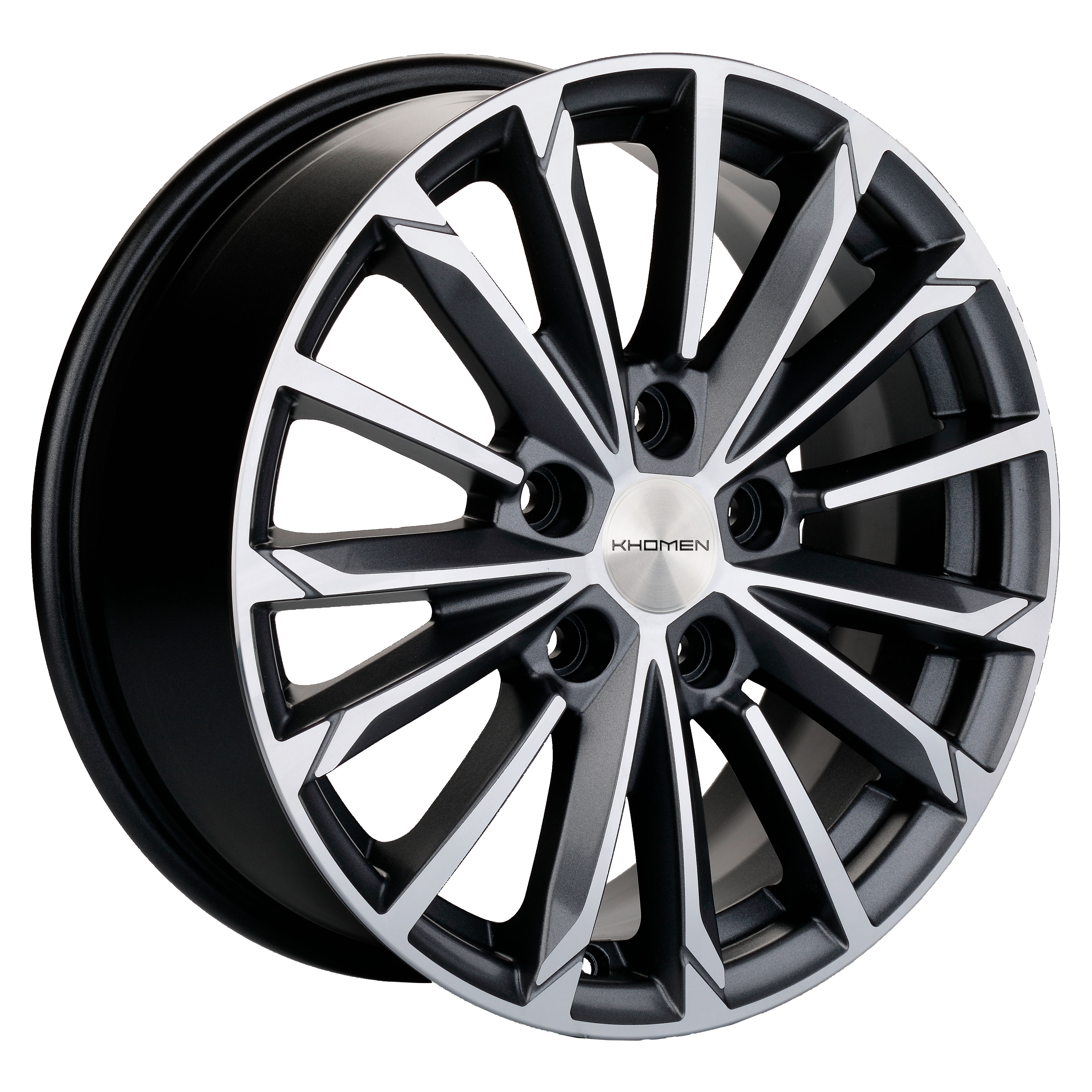 Диск литой 6.5x16 5x114.3 ET45 dia 67.1 KHOMEN KHW1611 (16_ZV Mazda 3/ix35) GRAY KHW103114