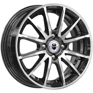 Диск литой 5.5x14 4x100 ET40 dia 56.6 K&K Квант алмаз черный