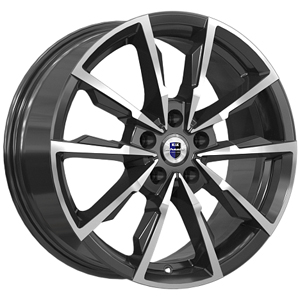 Диск литой 7.5x17 5x120 ET45 dia 72.6 K&K Меренге алмаз черный