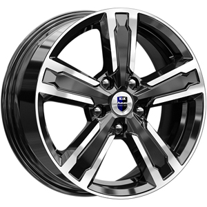 Диск литой 6.5x16 5x114.3 ET45 dia 54.1 K&K ОКЛАХОМА алмаз черный