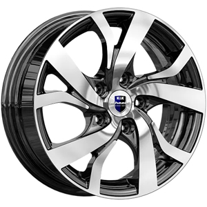 Диск литой 6.0x15 5x114.3 ET45 dia 66.1 K&K Палермо алмаз черный