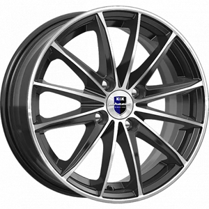 Диск литой 6.0x15 4x98 ET35 dia 58.5 K&K Пойнт Бланк алмаз черный SK