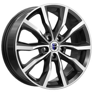 Диск литой 7.5x18 5x114.3 ET37 dia 66.6 K&K Портер алмаз черный