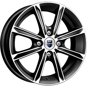 Диск литой 5.0x14 4x98 ET35 dia 58.5 K&K Флэш алмаз черный