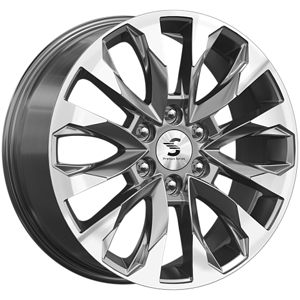 Диск литой 8.0x20 6x139.7 ET42 dia 75.1 Skad КР007 Diamond gloss graphite