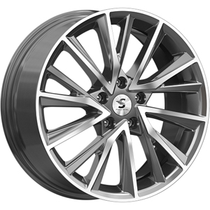 Диск литой 7.5x18 5x114.3 ET40 dia 66.1 Skad КР010 Diamond gloss graphite