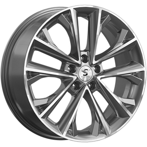 Диск литой 7.0x18 5x108 ET36 dia 65.1 Skad КР012 Diamond gloss graphite