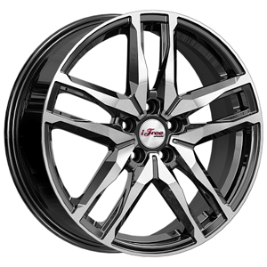 Диск литой 6.5x18 5x114.3 ET37 dia 66.6 Ifree БОМБЕЙ блэк джек Диск литой 6.5x18 5x114.3 ET37 dia 66.6 Ifree БОМБЕЙ блэк джек