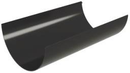 Желоб Классика 120 ПВХ GL 3м черный (RAL 9005) изображение, анонсные картинки товара
