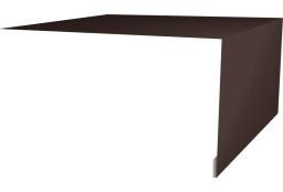 Планка околооконная простая 250х75 0,5 Satin Matt RAL 8017 шоколад (3м) изображение, анонсные картинки товара