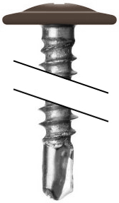 Саморез ПШС 4,2х16 RAL 8028 (1000) изображение, анонсные картинки товара