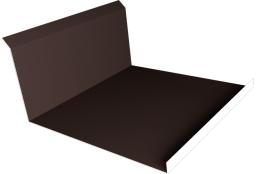 Планка примыкания нижняя 20х122х260х15 0,45 Drap TX RAL 8017 шоколад (2м) изображение, анонсные картинки товара