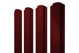 Штакетник Прямоугольный фигурный 0,45 PE-Double RAL 3005 красное вино изображение, анонсные картинки товара