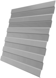 Профнастил С8B v01 Grand Line 0,45 PE RAL 9006 бело-алюминиевый изображение, анонсные картинки товара