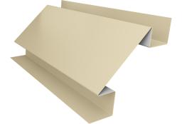 Планка угла внутреннего сложного Экобрус Grand Line 0,45 PE с пленкой RAL 1015 светлая слоновая кость (2м) изображение, анонсные картинки товара