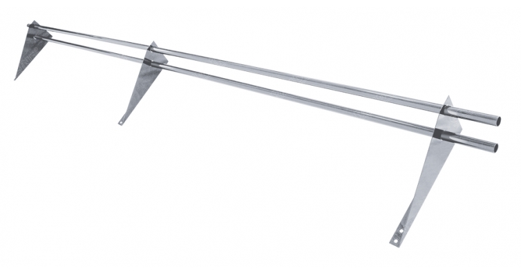 Снегозадержатель трубчатый универсальный Optima RAL 9006 3м изображение, анонсные картинки товара