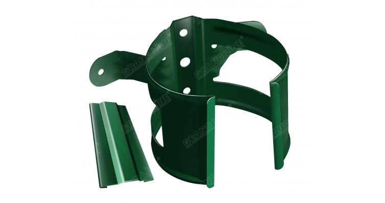 Кронштейн трубы на дерево 90мм RAL 6005 зеленый мох изображение, анонсные картинки товара