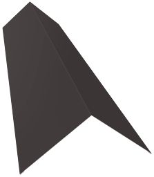 Планка конька плоского 145х145 0,5 Velur X RR 32 темно-коричневый (2м) изображение, анонсные картинки товара