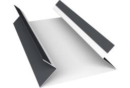 Планка угла внутреннего составная верхняя 0,5 Satin Matt RAL 7024 мокрый асфальт (3м) изображение, анонсные картинки товара