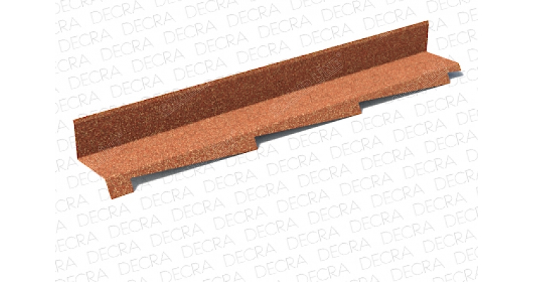 Планка примыкания левая AeroDek Tradition терракота изображение, анонсные картинки товара