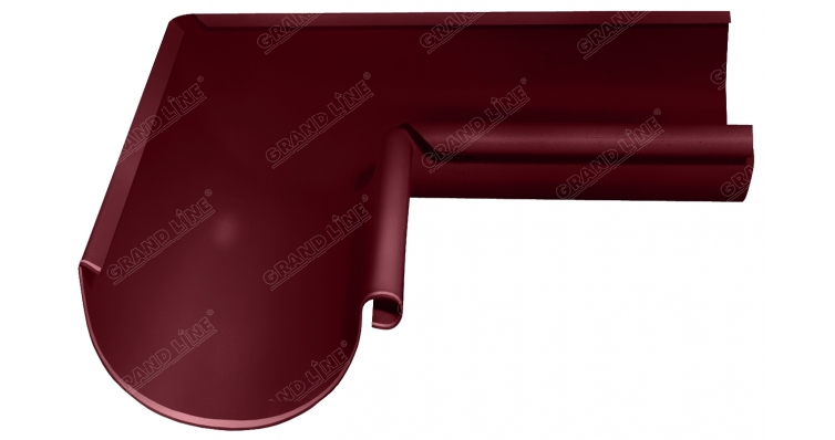 Угол желоба внутренний Optima 90 гр 125мм RAL 3005 красное вино изображение, анонсные картинки товара