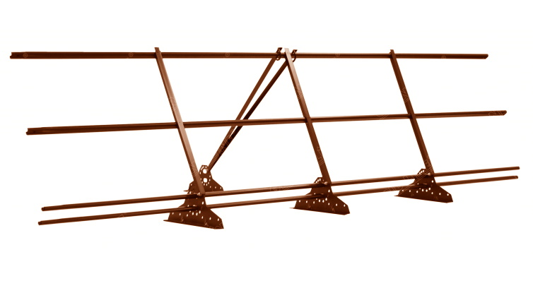 Ограждение кровельное со снегозадержателем Grand Line 1,2х3м RAL 8004 изображение, анонсные картинки товара