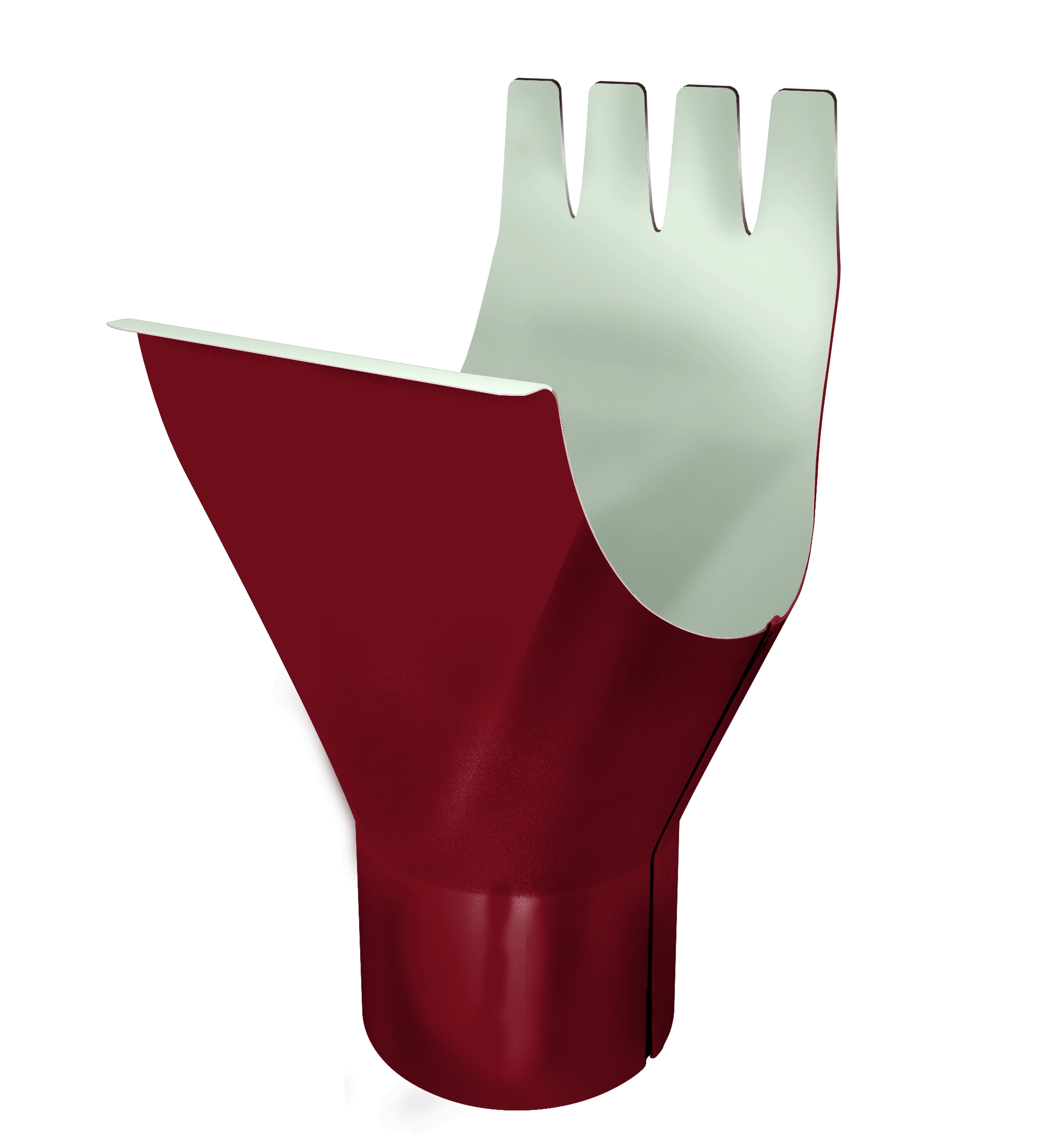 Воронка Optima 125/90мм RAL 3005 красное вино изображение, анонсные картинки товара