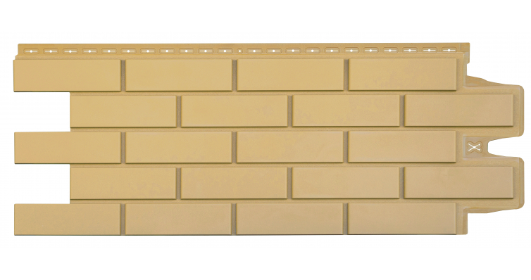 Фасадная панель Grand Line Клинкерный кирпич Classic песочный изображение, анонсные картинки товара