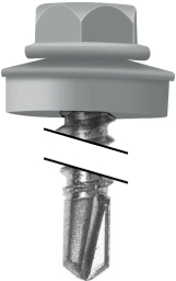 Саморез по металлу Daxmer 4,8х19 RAL 7042 (250) сверло №2 изображение, анонсные картинки товара