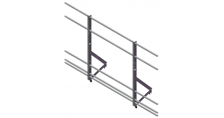 Ограждение кровельное со снегозадерж. Optima 1,2х2м RAL8017 изображение, анонсные картинки товара