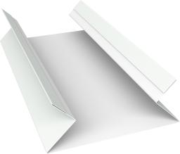 Планка угла внутреннего составная верхняя 0,5 Satin с пленкой RAL 9003 сигнальный белый (2м) изображение, анонсные картинки товара