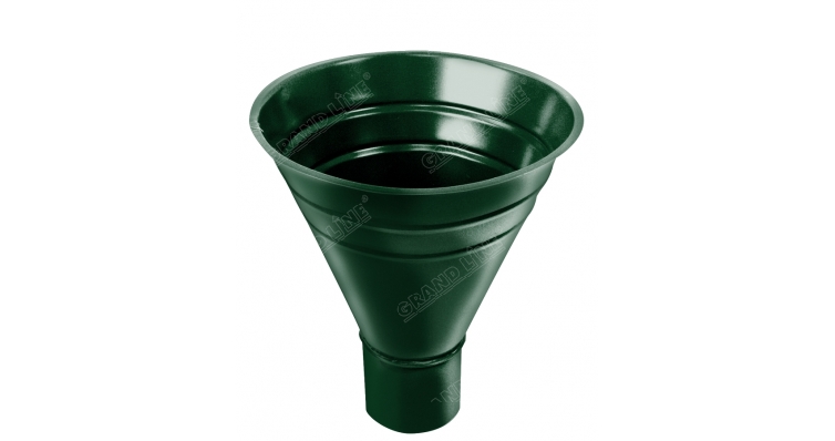 Воронка водосборная, 250/90 мм RAL 6005 зеленый мох изображение, анонсные картинки товара