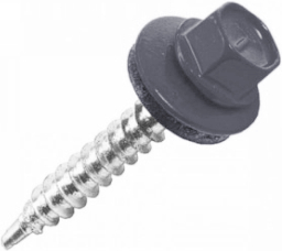 Саморез кровельный Daxmer 4,8х35 RAL 7024 (250) сверло №1 изображение, анонсные картинки товара