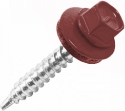 Саморез кровельный Daxmer 4,8х35 RAL 3011 (250) сверло №1 изображение, анонсные картинки товара