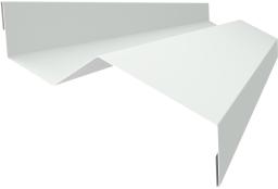 Планка примыкания в накладку 25х17х35х17 0,5 Satin с пленкой RAL 9003 сигнальный белый (3м) изображение, анонсные картинки товара