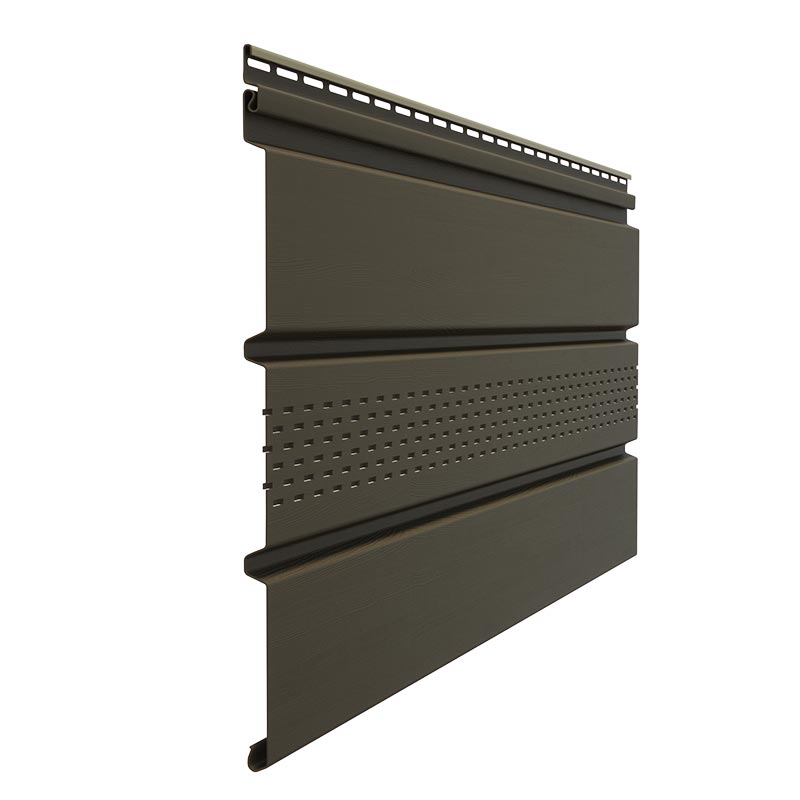 Döcke PREMIUM Софит с центральной перфорацией (Шоколад) изображение, анонсные картинки товара