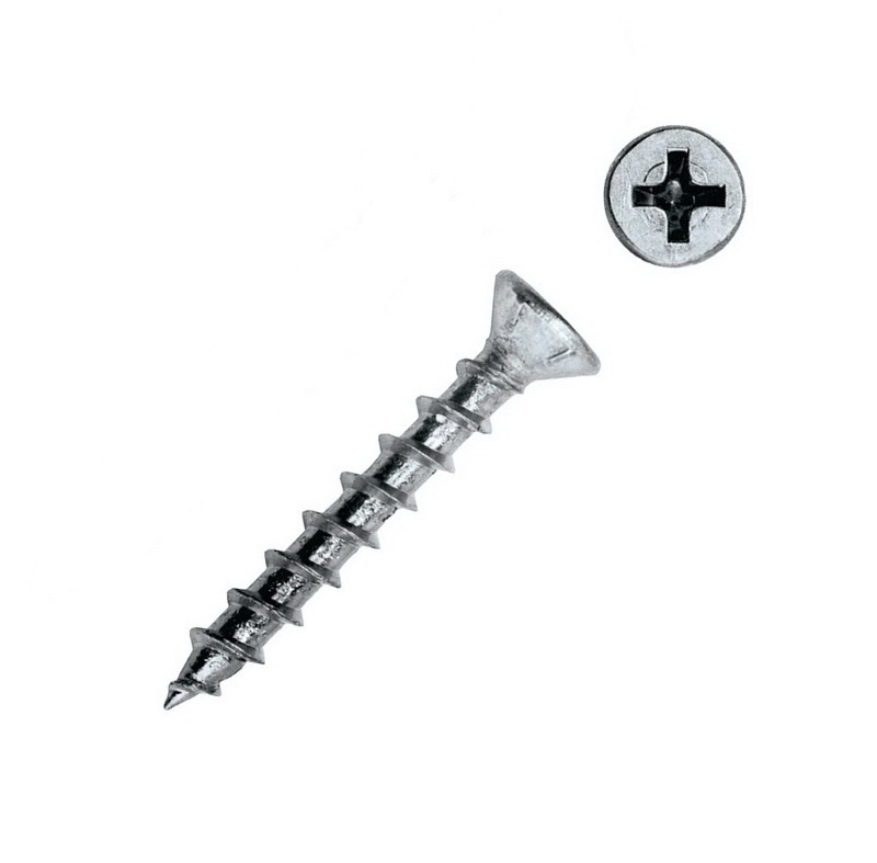 Саморез оконный 4,1х35 белый цинк, острый (Даксмер) изображение, анонсные картинки товара