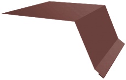 Планка капельник 100х55 0,5 Satin с пленкой RAL 3009 оксидно-красный (3м) изображение, анонсные картинки товара