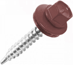 Саморез кровельный Daxmer 4,8х35 RAL 3009 (250) сверло №1 изображение, анонсные картинки товара