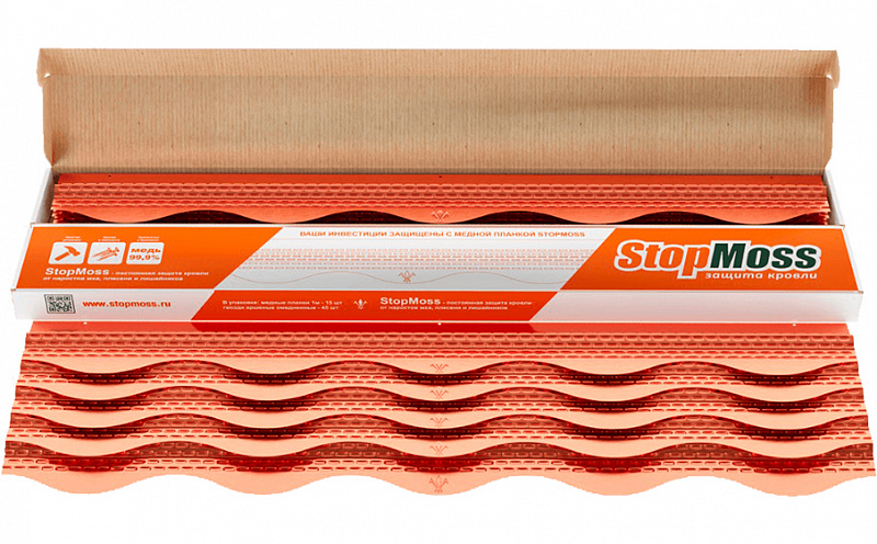 Планка медная Aquasystem (защита от мха) StopMoss изображение, анонсные картинки товара