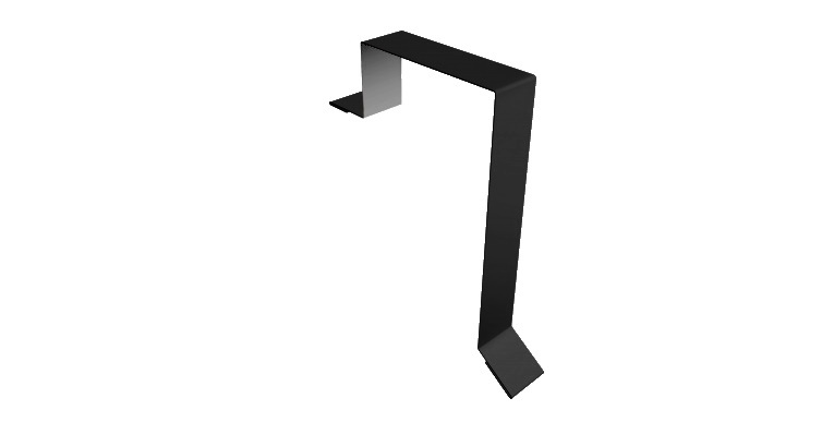 Планка торцевая кровельная фальц 65х97 0,5 Satin с пленкой RAL 9005 черный (3м) изображение, анонсные картинки товара