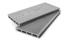 Террасная доска ДПК Grand Line 160мм вельвет и тиснение под дерево Серый 4м (БШТ) изображение, анонсные картинки товара