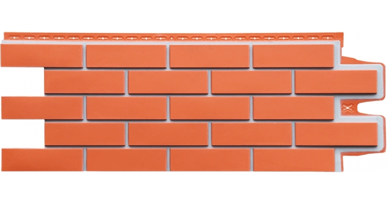 Фасадная панель Grand Line Клинкерный кирпич Design терракотовый со швом RAL 7004 изображение, анонсные картинки товара