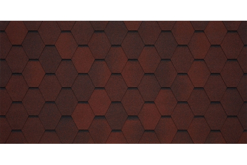 Битумная черепица TEGOLA VENETO amarone 410(красный Амароне) изображение, анонсные картинки товара