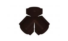 Тройник Y малого конька полукруглого Satin с пленкой RAL 8017 шоколад можно купить недорого в ООО «Большие скидки» Тройник Y малого конька полукруглого Satin с пленкой RAL 8017 шоколад изображение, анонсные картинки товара